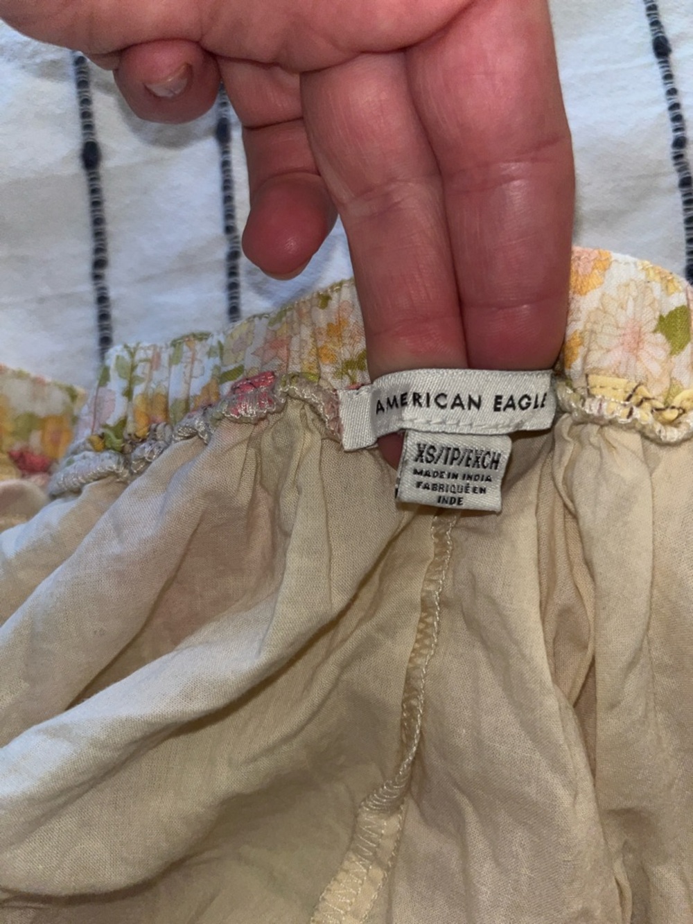 American Eagle Floral Tiered Maxi Sundress - Yellow & Pink - Picture 4 of 7